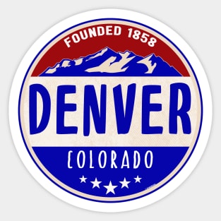 DENVER COLORADO ROCKY MOUNTAINS MILE HIGH CITY Sticker